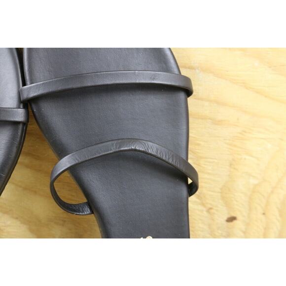 New Tkees Sandals Womens 9 Black Vegan Leather Gemma Iris Slip Ons - Picture 8 of 8
